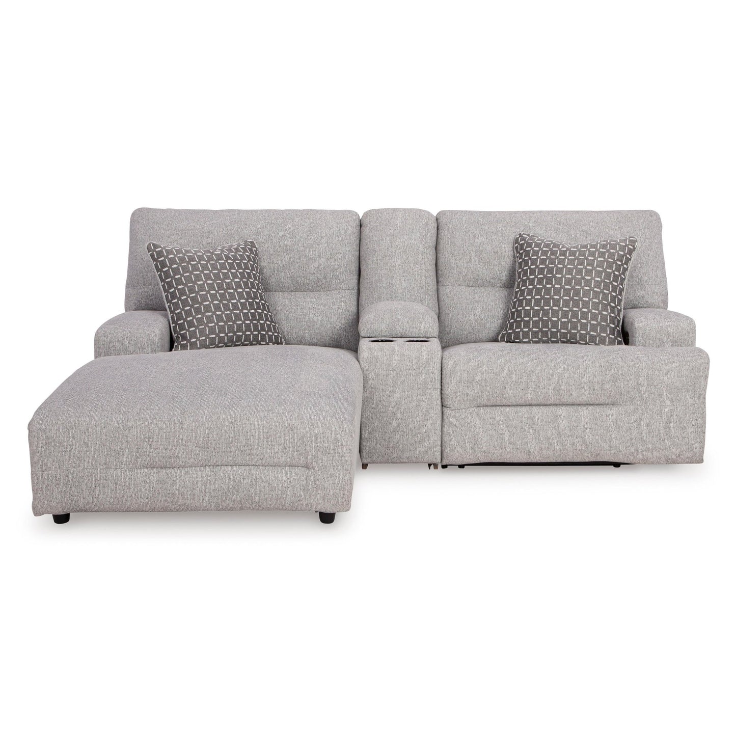 Signature Design by Ashley Acklen Place 93605S5 3 pc Power Reclining Sectional Sofa with Chaise - American Furniture of Slidell