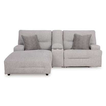 Signature Design by Ashley Acklen Place 93605S5 3 pc Power Reclining Sectional Sofa with Chaise - American Furniture of Slidell
