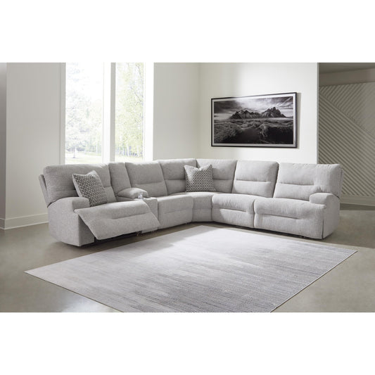 Signature Design by Ashley Acklen Place 93605S9 6 pc Power Reclining Sectional - American Furniture of Slidell