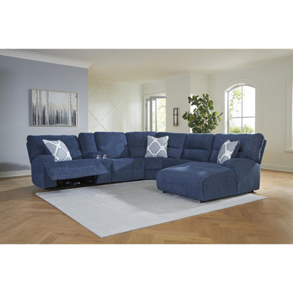 Signature Design by Ashley Acklen Place 93607S1 6 pc Power Reclining Sectional with Chaise - American Furniture of Slidell