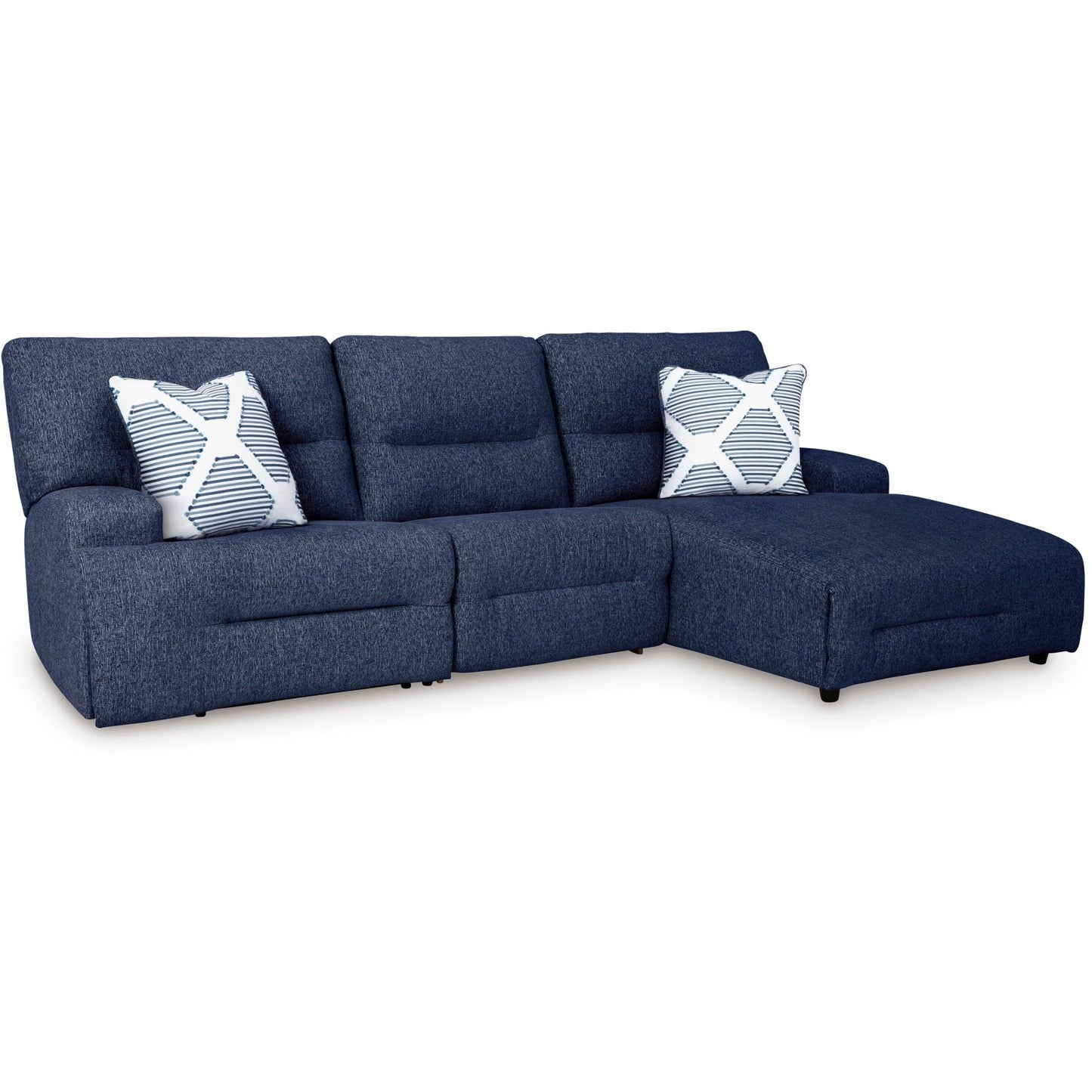 Signature Design by Ashley Acklen Place 93607S17 3 pc Power Reclining Sectional - American Furniture of Slidell