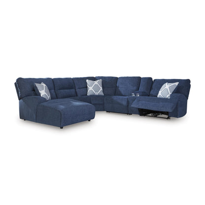 Signature Design by Ashley Acklen Place 93607S2 6 pc Power Reclining Sectional with Chaise - American Furniture of Slidell