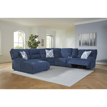 Signature Design by Ashley Acklen Place 93607S2 6 pc Power Reclining Sectional with Chaise - American Furniture of Slidell
