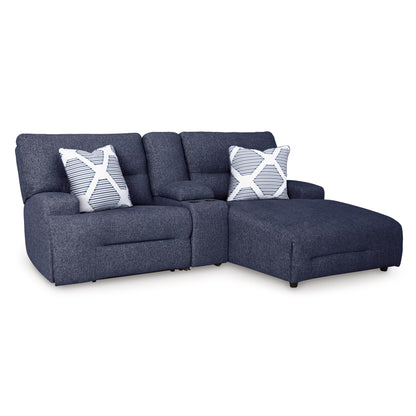Signature Design by Ashley Acklen Place 93607S4 3 pc Power Reclining Sectional Sofa with Chaise - American Furniture of Slidell