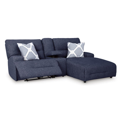 Signature Design by Ashley Acklen Place 93607S4 3 pc Power Reclining Sectional Sofa with Chaise - American Furniture of Slidell
