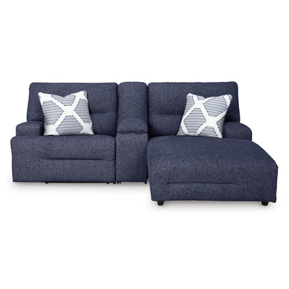 Signature Design by Ashley Acklen Place 93607S4 3 pc Power Reclining Sectional Sofa with Chaise - American Furniture of Slidell