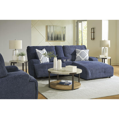 Signature Design by Ashley Acklen Place 93607S4 3 pc Power Reclining Sectional Sofa with Chaise - American Furniture of Slidell