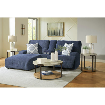 Signature Design by Ashley Acklen Place 93607S5 3 pc Power Reclining Sectional Sofa with Chaise - American Furniture of Slidell
