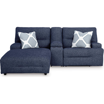 Signature Design by Ashley Acklen Place 93607S5 3 pc Power Reclining Sectional Sofa with Chaise - American Furniture of Slidell