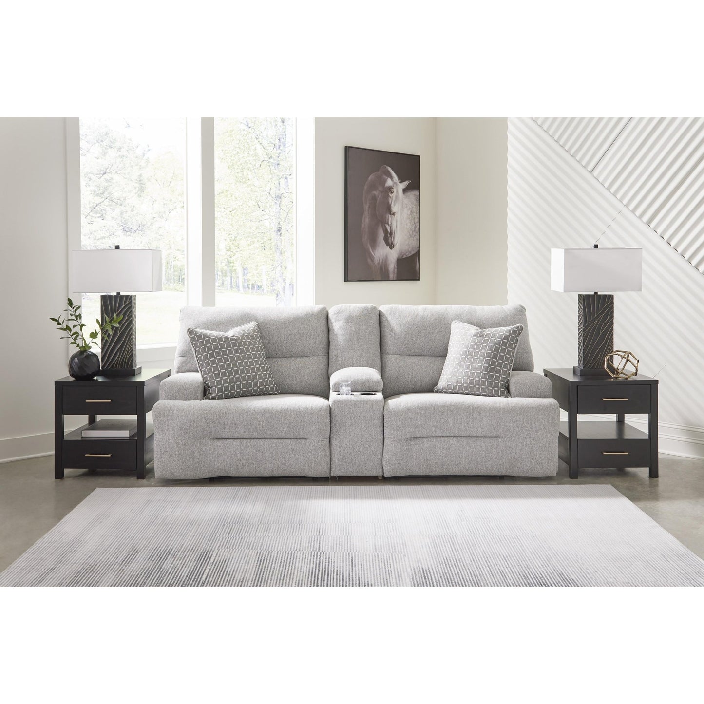 Signature Design by Ashley Acklen Place Fabric 3 pc Sectional 9360558/9360557/9360562 - American Furniture of Slidell