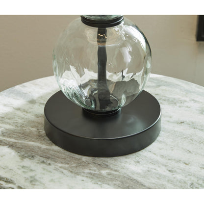 Signature Design by Ashley Airbal L431604 Glass Table Lamp - American Furniture of Slidell