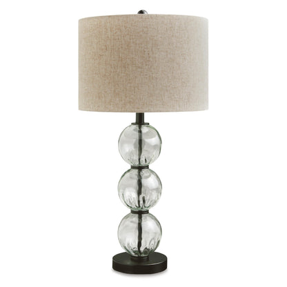 Signature Design by Ashley Airbal L431604 Glass Table Lamp - American Furniture of Slidell
