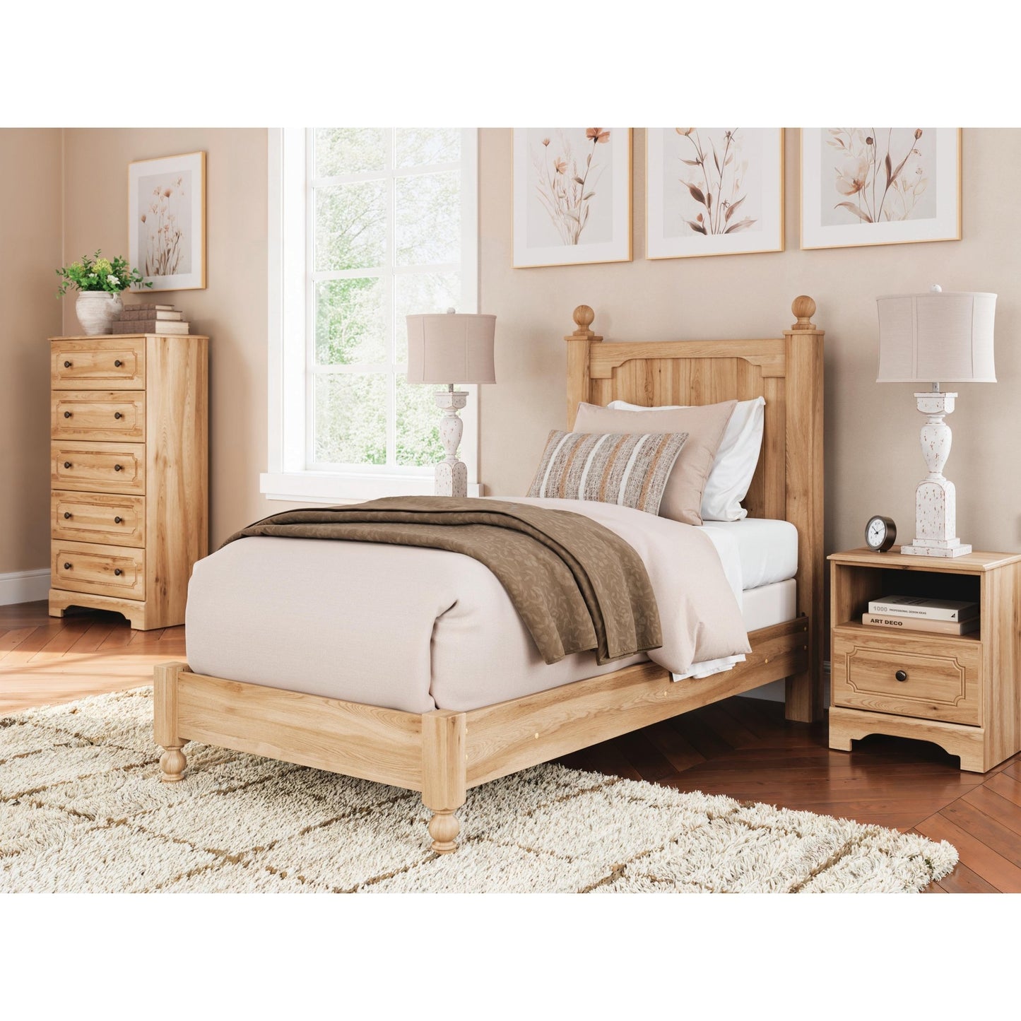 Signature Design by Ashley Aleaport PCB1075 - 91 One Drawer Night Stand - American Furniture of Slidell