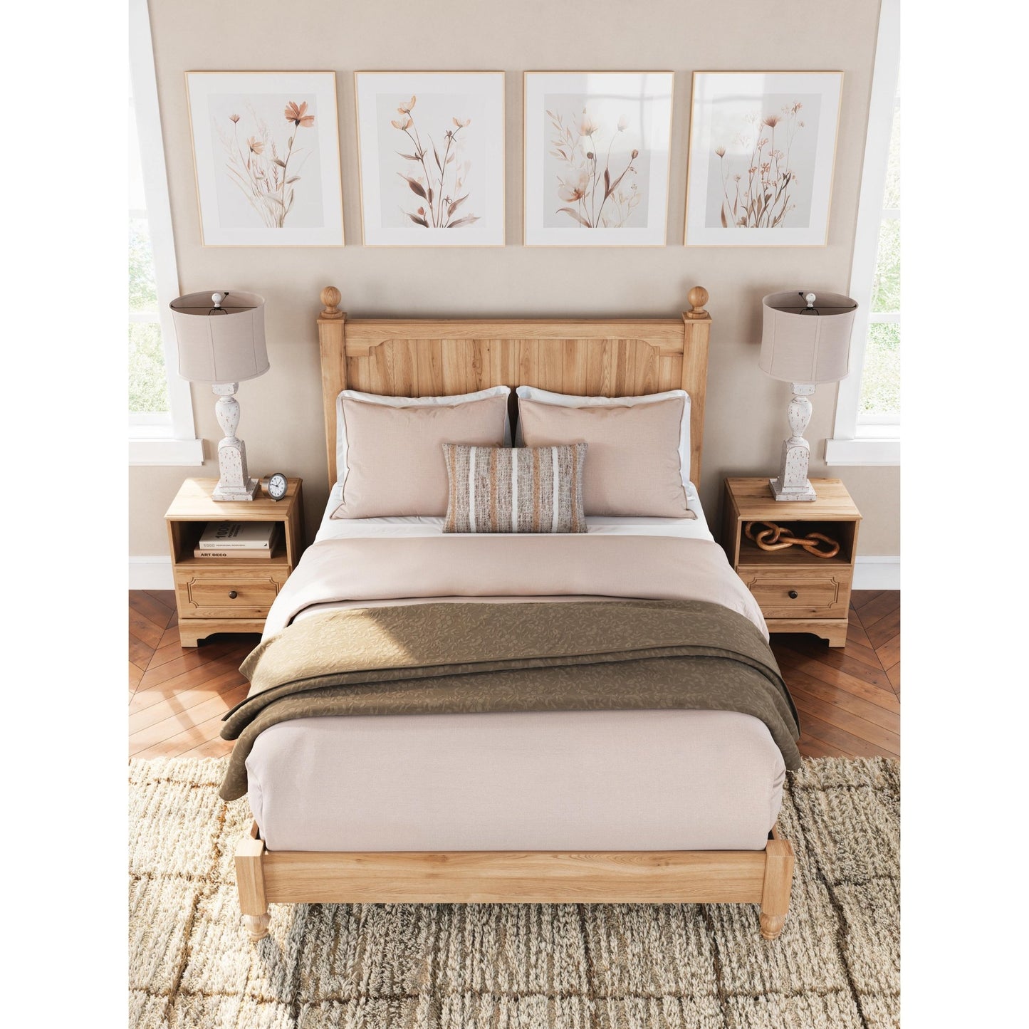 Signature Design by Ashley Aleaport PCB1075 - 91 One Drawer Night Stand - American Furniture of Slidell