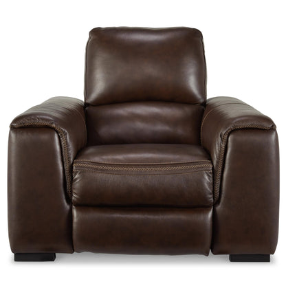 Signature Design by Ashley Alessandro U2550213 Power Recliner with Adjustable Headrest - American Furniture of Slidell