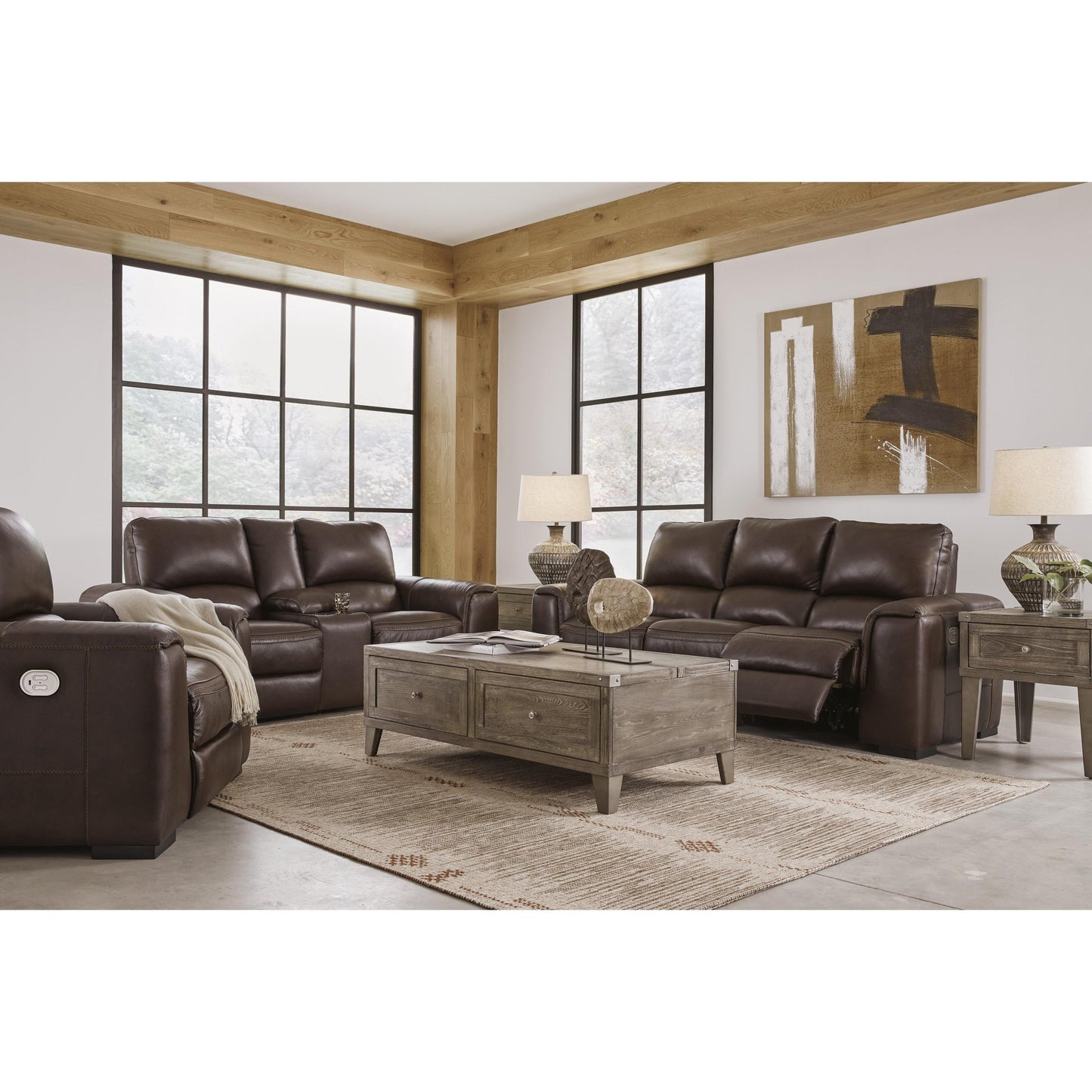 Signature Design by Ashley Alessandro U2550213 Power Recliner with Adjustable Headrest - American Furniture of Slidell