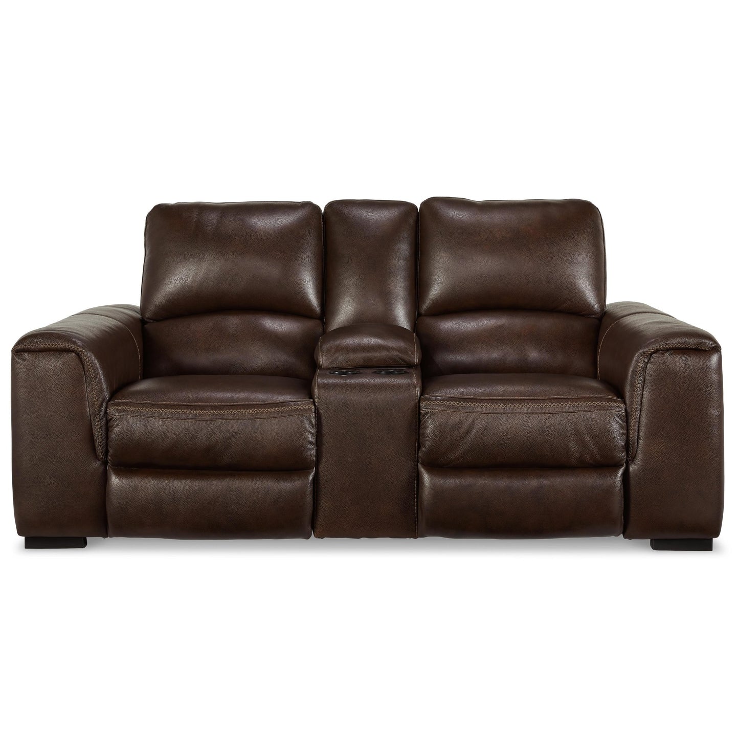 Signature Design by Ashley Alessandro U2550218 Power Reclining Loveseat with Console and Adjustable Headrest - American Furniture of Slidell