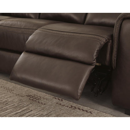 Signature Design by Ashley Alessandro U2550218 Power Reclining Loveseat with Console and Adjustable Headrest - American Furniture of Slidell