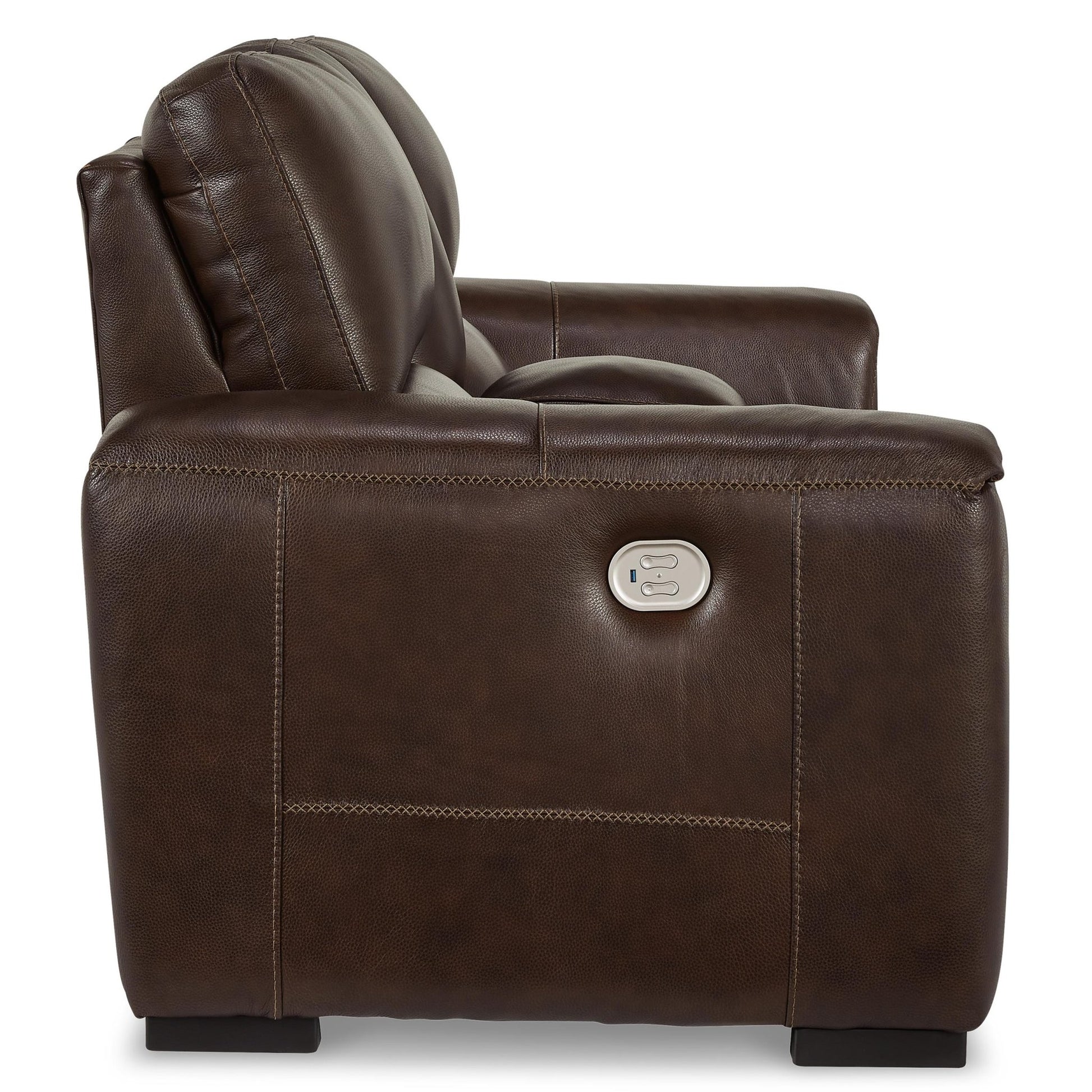 Signature Design by Ashley Alessandro U2550218 Power Reclining Loveseat with Console and Adjustable Headrest - American Furniture of Slidell