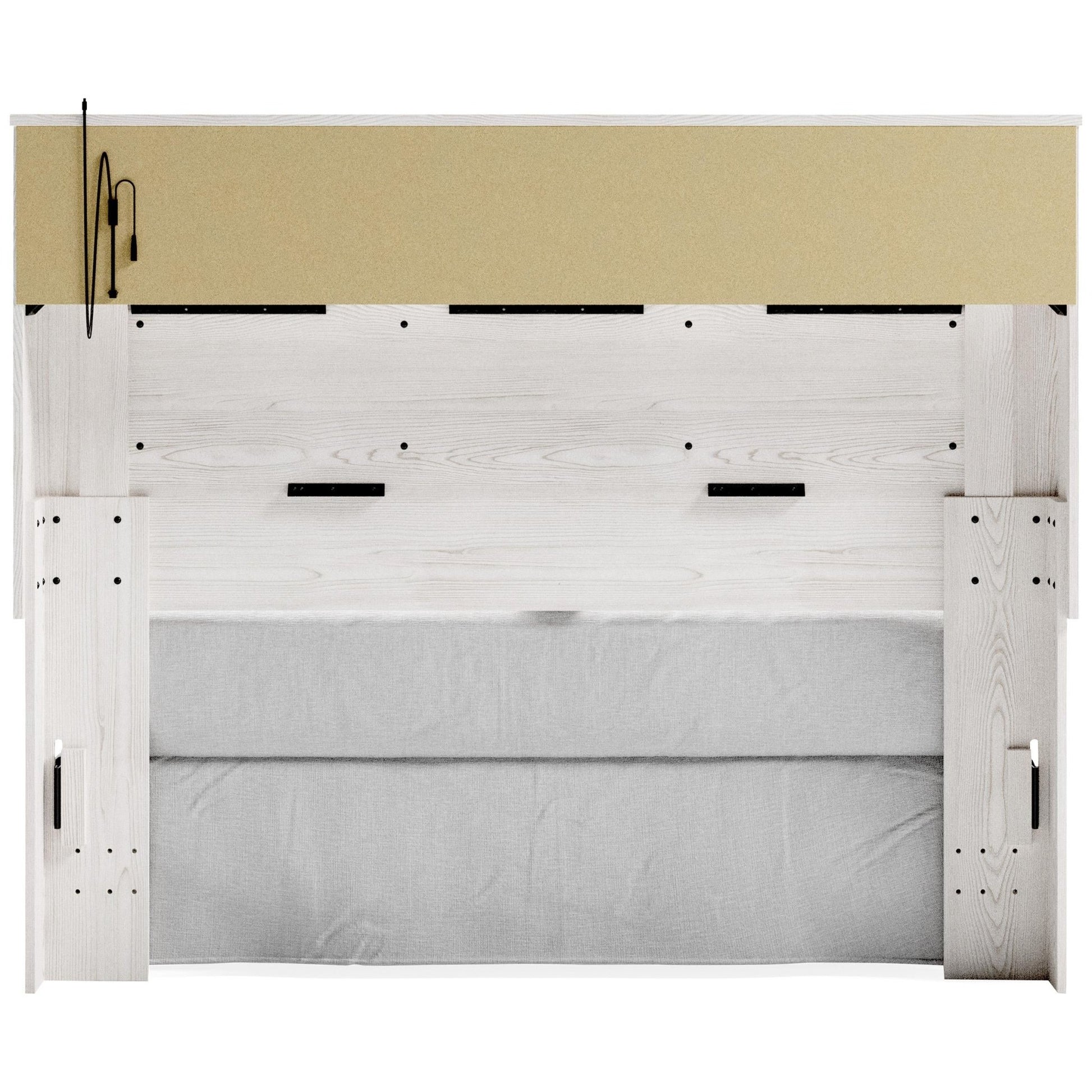Signature Design by Ashley Altyra B2640 - 65 Queen Upholstered Panel Bookcase Headboard - American Furniture of Slidell