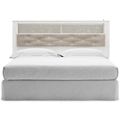 Signature Design by Ashley Altyra B2640 - 69 King Upholstered Panel Bookcase Headboard - American Furniture of Slidell
