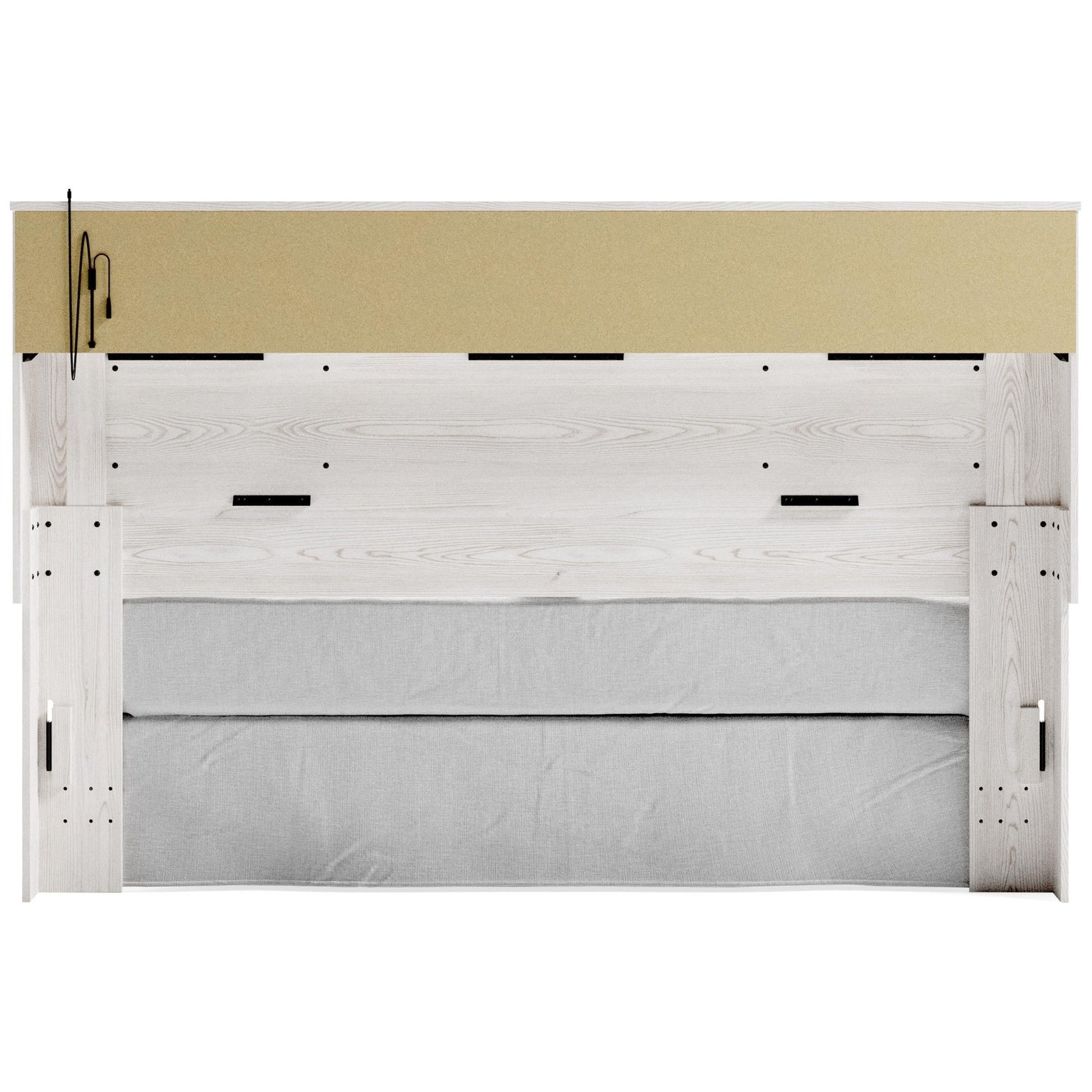 Signature Design by Ashley Altyra B2640 - 69 King Upholstered Panel Bookcase Headboard - American Furniture of Slidell