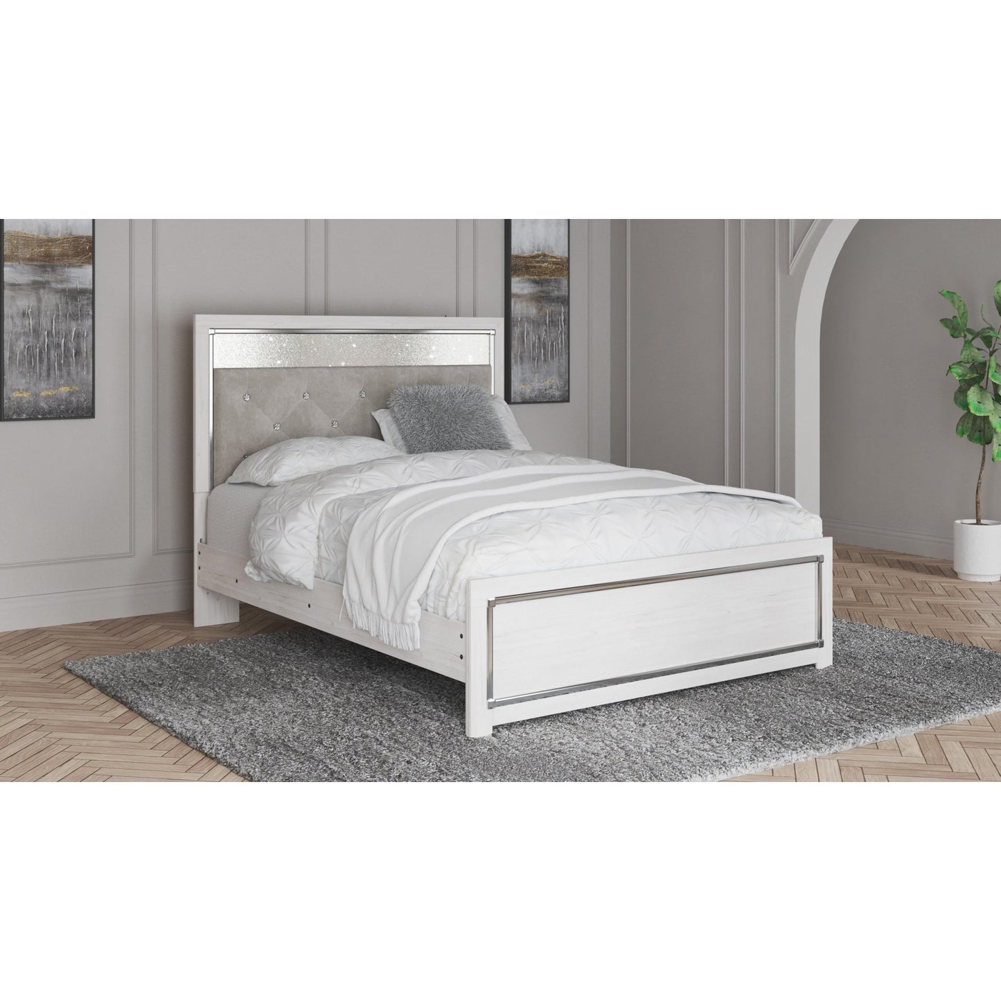 Signature Design by Ashley Altyra B2640B18 Queen Panel Bed - American Furniture of Slidell