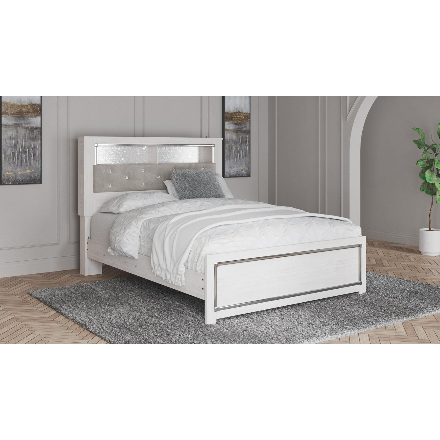 Signature Design by Ashley Altyra B2640B20 Queen Panel Bookcase Bed - American Furniture of Slidell