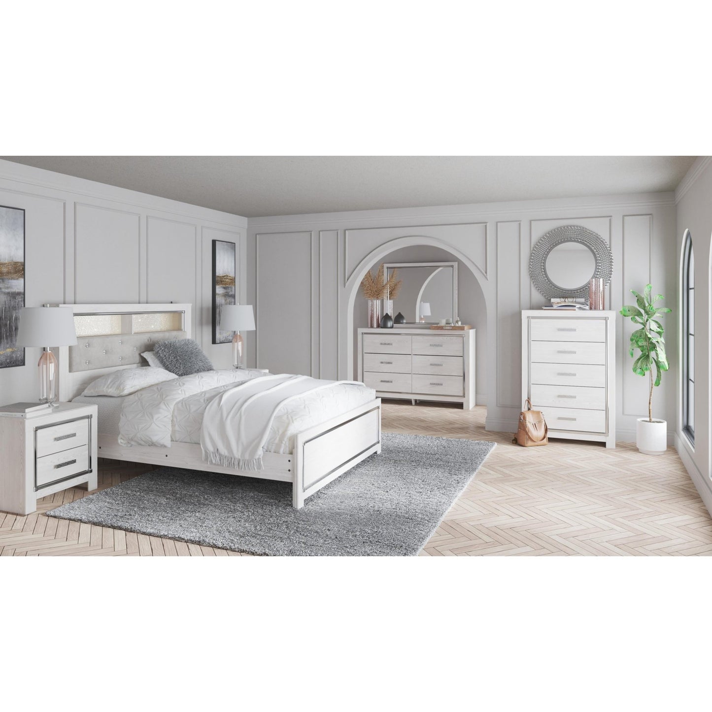 Signature Design by Ashley Altyra B2640B20 Queen Panel Bookcase Bed - American Furniture of Slidell