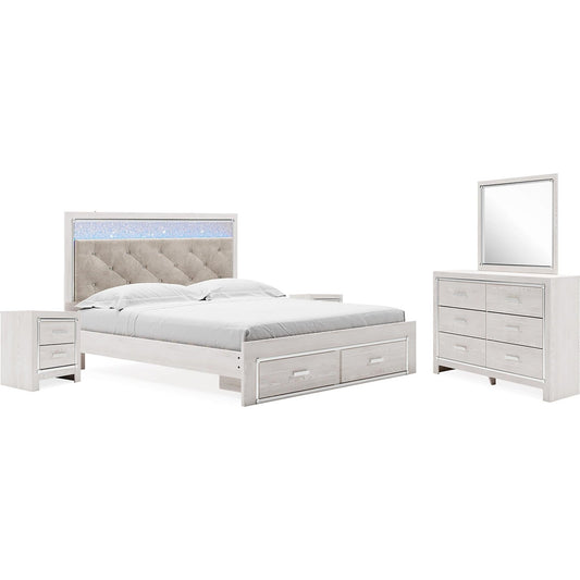 Signature Design by Ashley Altyra B2640B37 8 pc King Panel Bedroom Set - American Furniture of Slidell