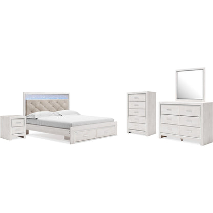 Signature Design by Ashley Altyra B2640B40 7 pc King Panel Bedroom Set - American Furniture of Slidell