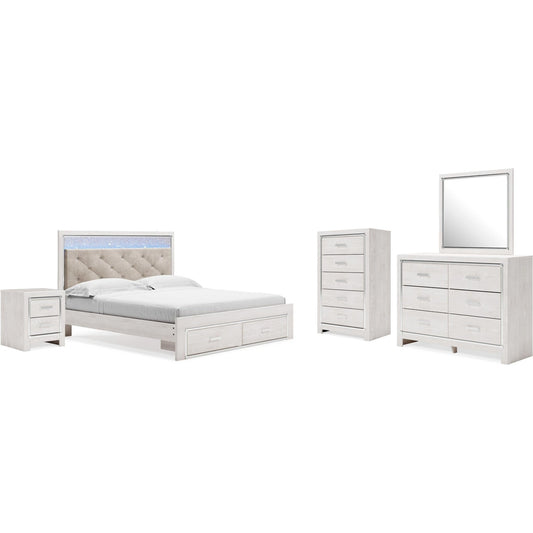 Signature Design by Ashley Altyra B2640B40 7 pc King Panel Bedroom Set - American Furniture of Slidell