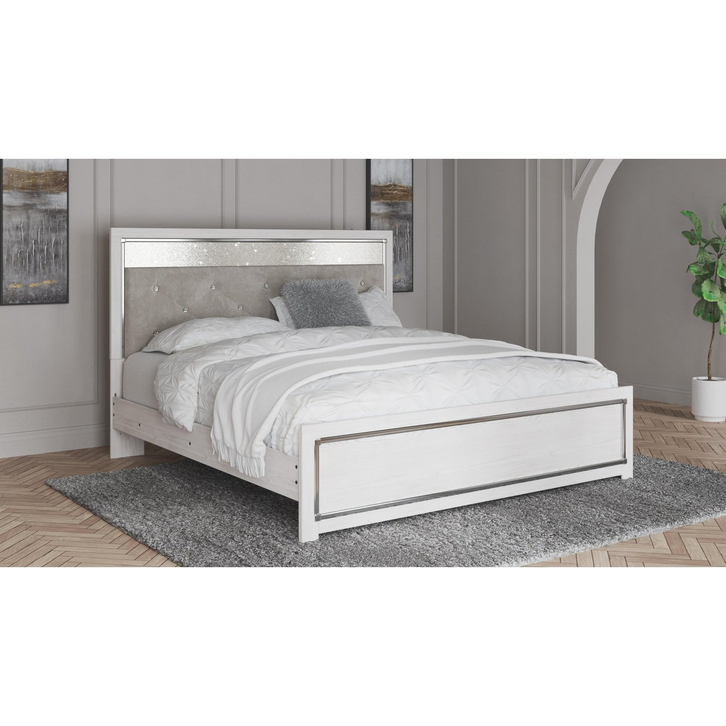 Signature Design by Ashley Altyra B2640B50 King Panel Bed - American Furniture of Slidell
