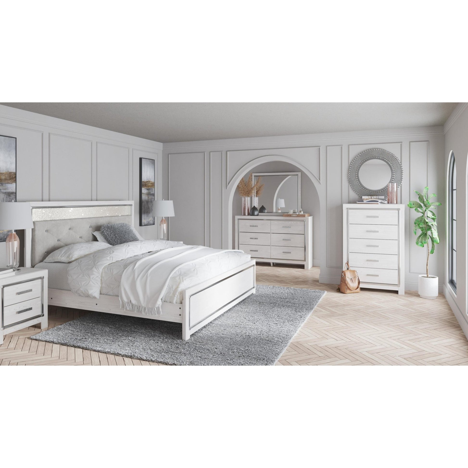 Signature Design by Ashley Altyra B2640B50 King Panel Bed - American Furniture of Slidell