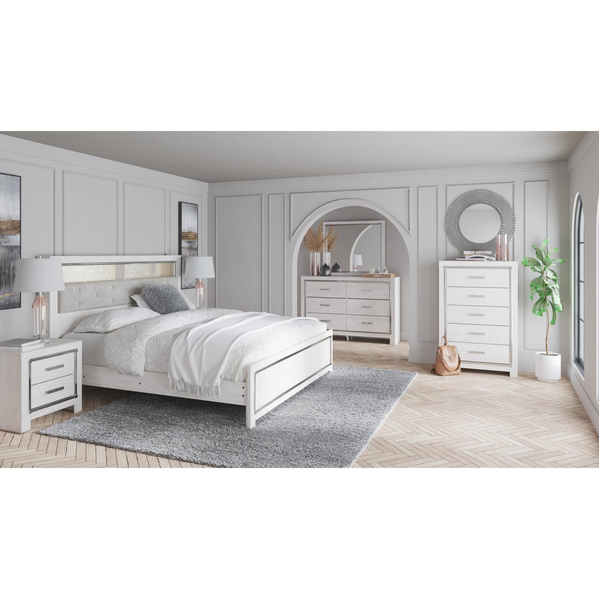 Signature Design by Ashley Altyra B2640B51 King Panel Bookcase Bed - American Furniture of Slidell