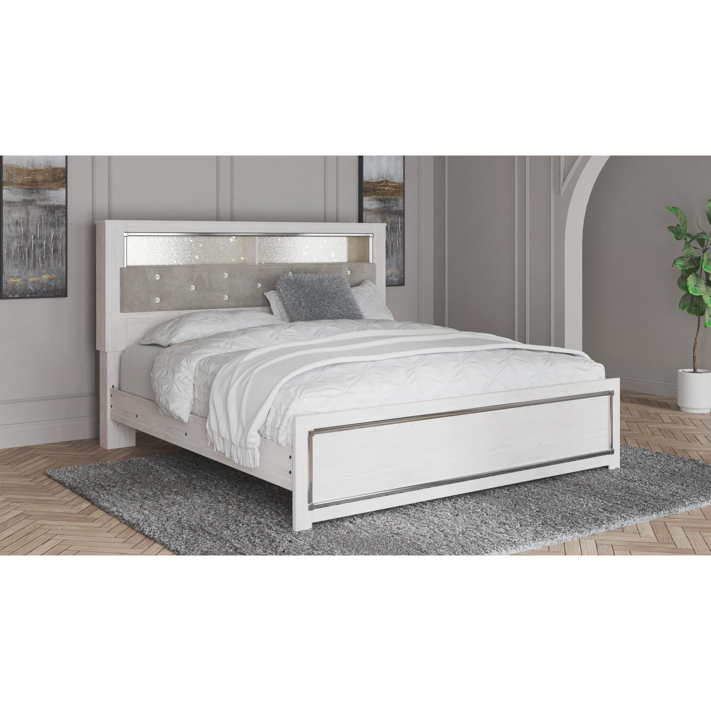 Signature Design by Ashley Altyra B2640B51 King Panel Bookcase Bed - American Furniture of Slidell