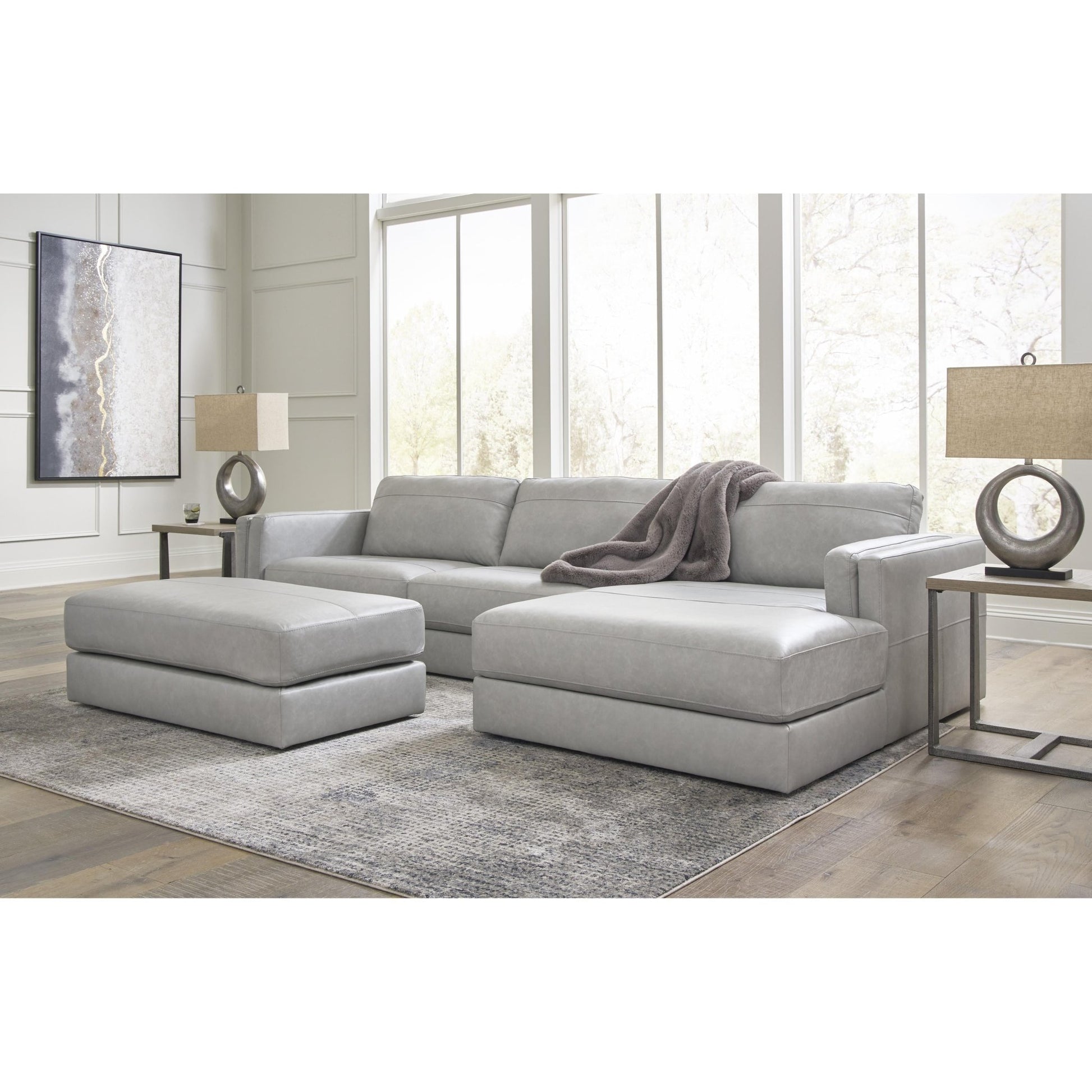 Signature Design by Ashley Amiata 5740408 Oversized Accent Ottoman - American Furniture of Slidell