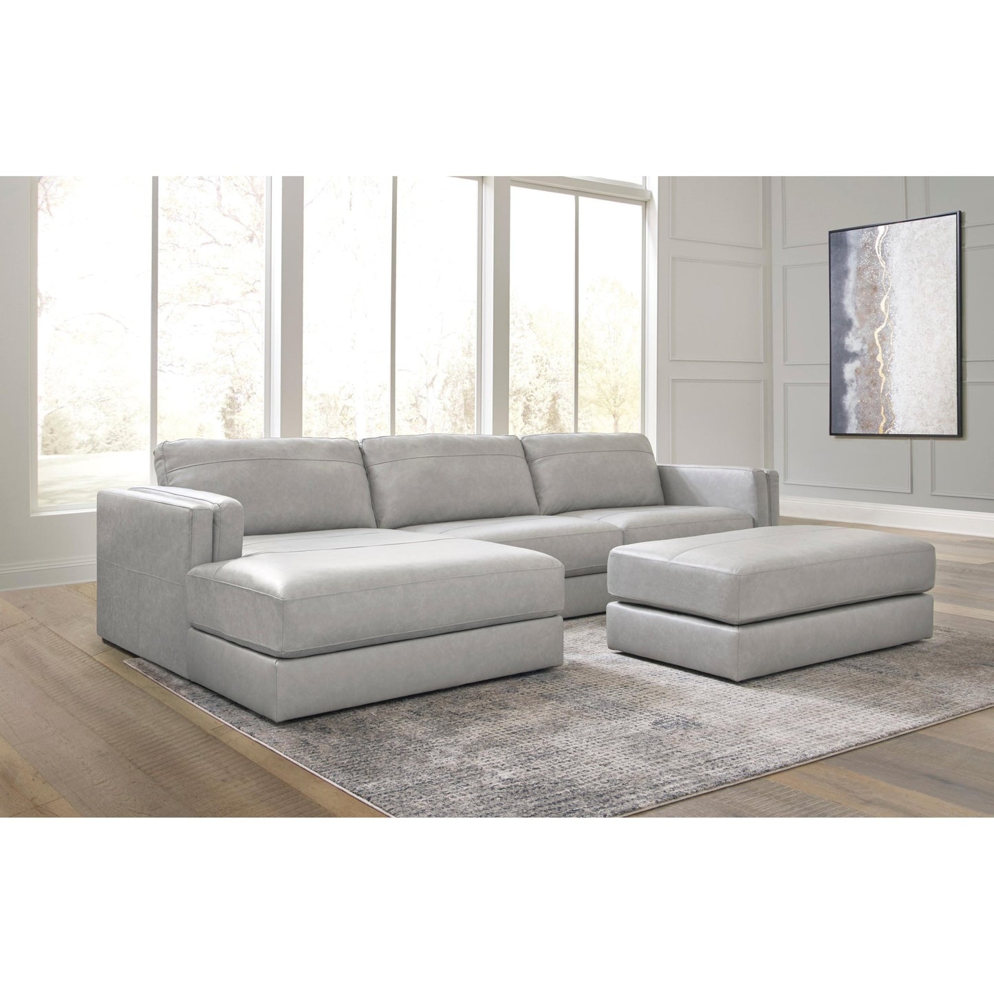 Signature Design by Ashley Amiata 5740408 Oversized Accent Ottoman - American Furniture of Slidell