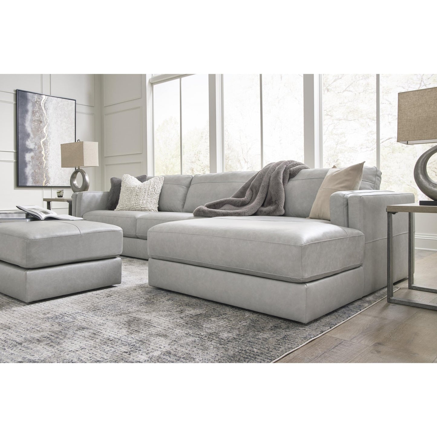 Signature Design by Ashley Amiata 5740408 Oversized Accent Ottoman - American Furniture of Slidell