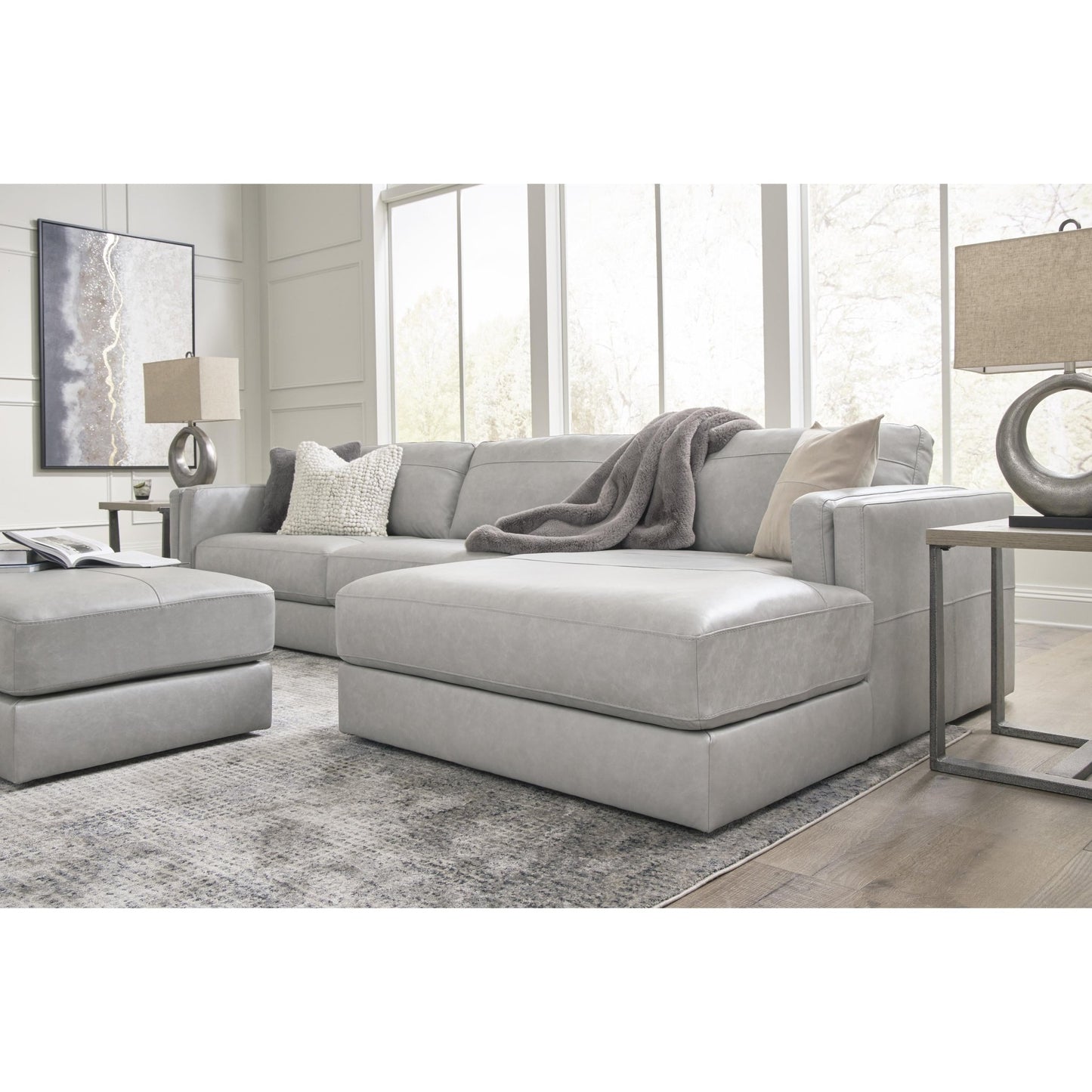 Signature Design by Ashley Amiata 5740408 Oversized Accent Ottoman - American Furniture of Slidell