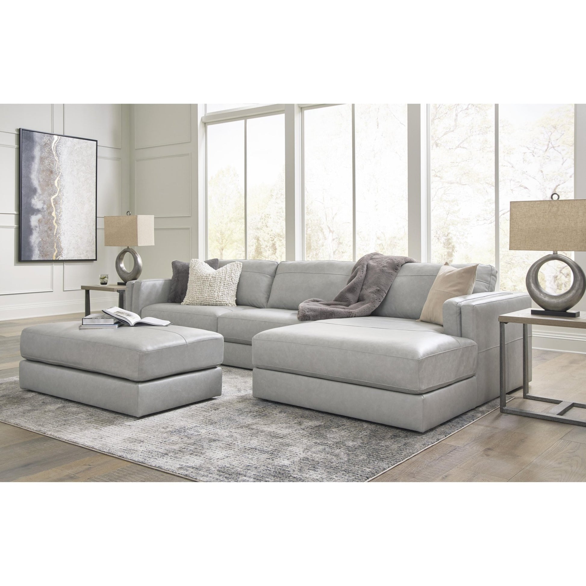 Signature Design by Ashley Amiata 5740408 Oversized Accent Ottoman - American Furniture of Slidell