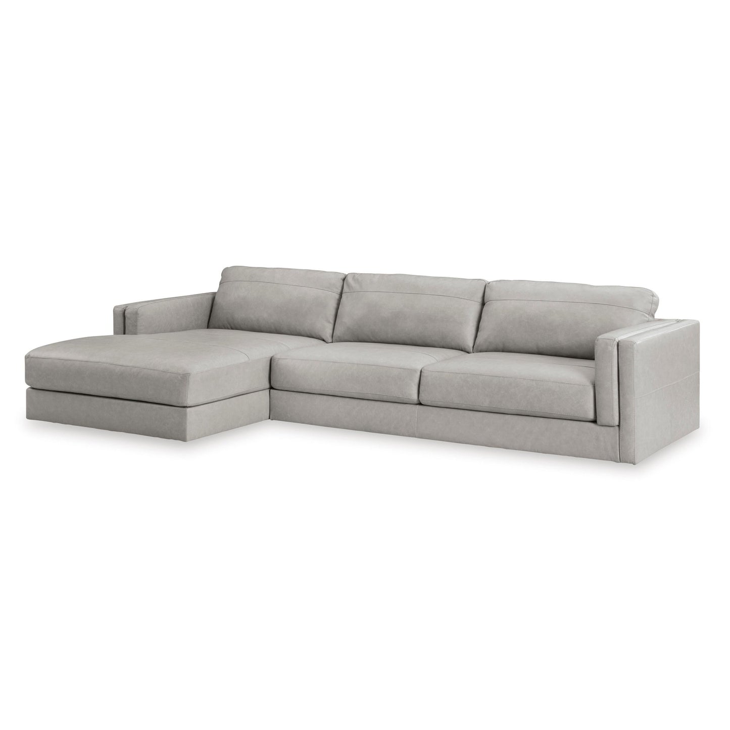 Signature Design by Ashley Amiata 57404S1 2 pc Sectional with Chaise - American Furniture of Slidell