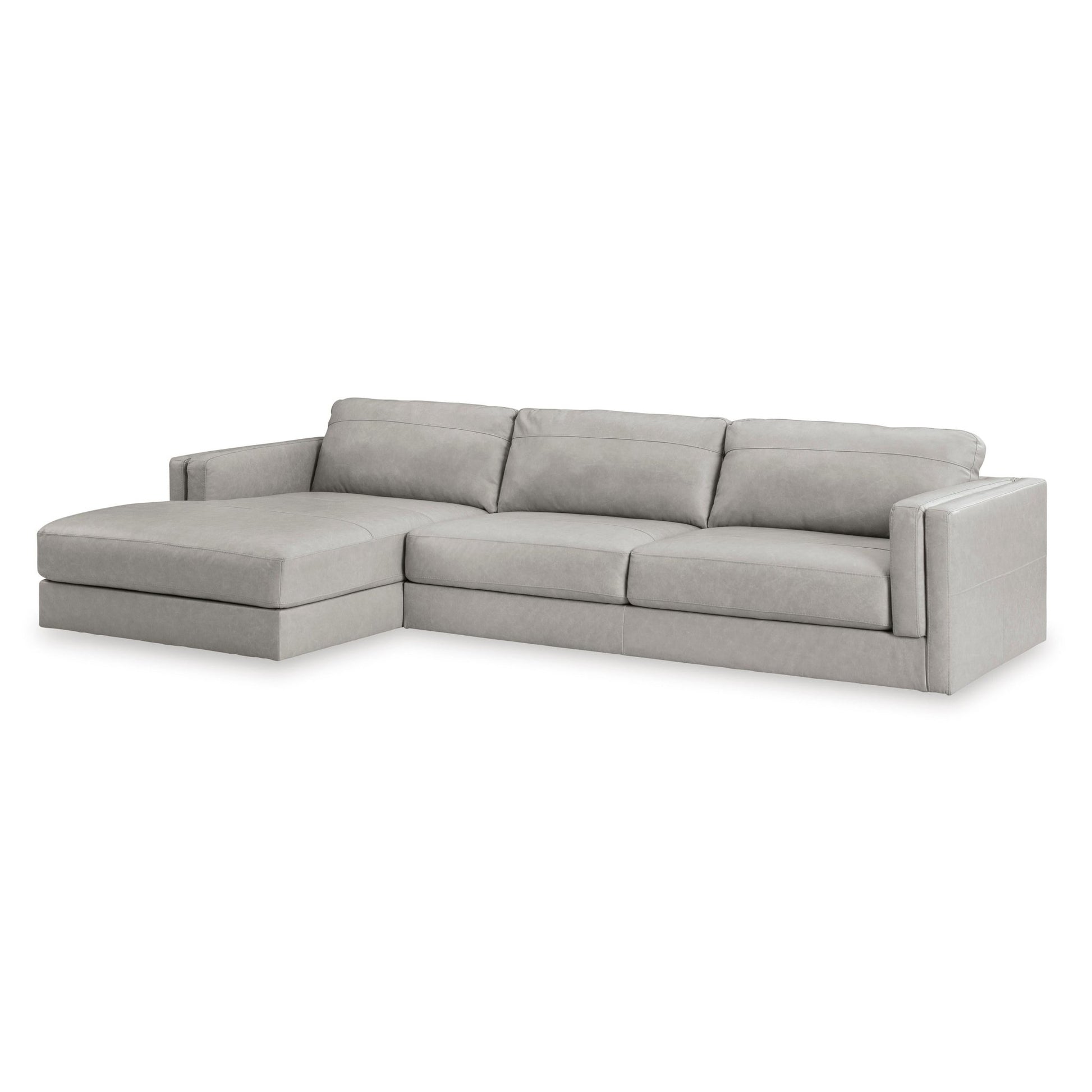 Signature Design by Ashley Amiata 57404S1 2 pc Sectional with Chaise - American Furniture of Slidell