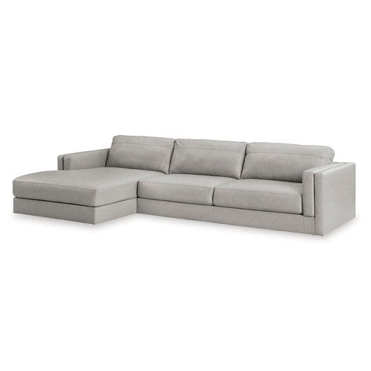 Signature Design by Ashley Amiata 57404S1 2 pc Sectional with Chaise - American Furniture of Slidell