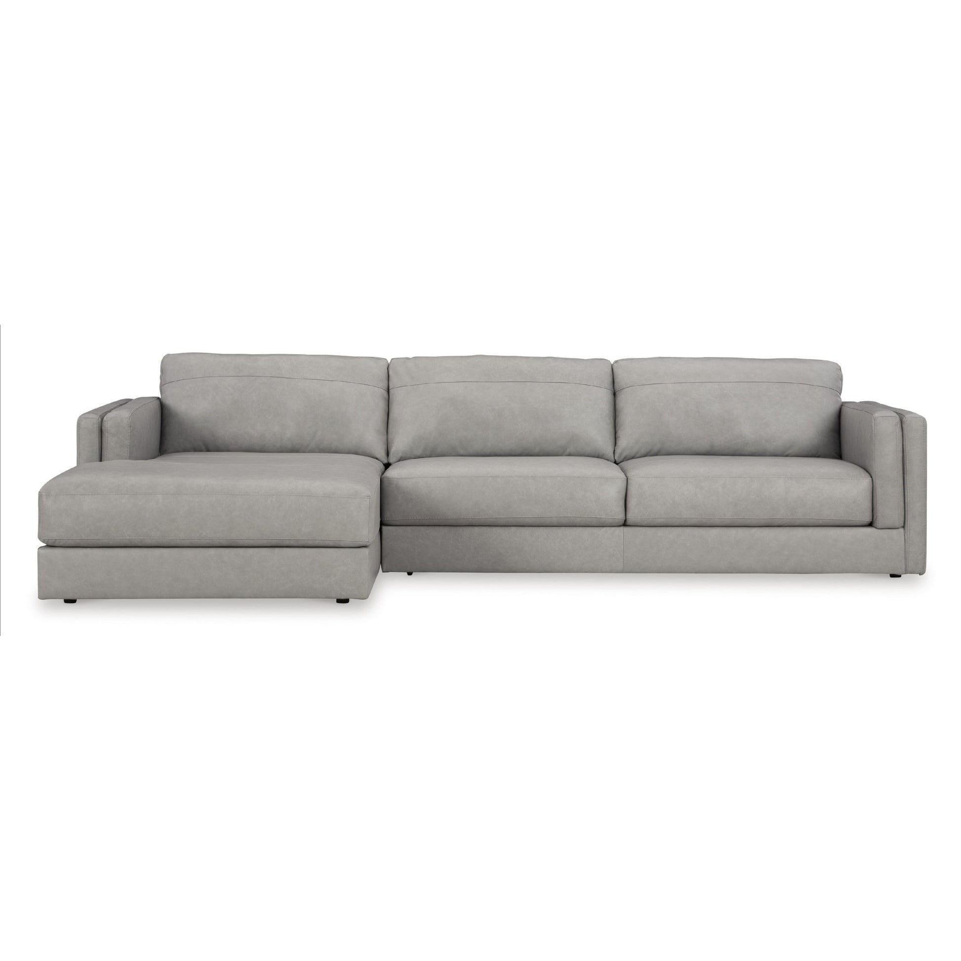 Signature Design by Ashley Amiata 57404S1 2 pc Sectional with Chaise - American Furniture of Slidell