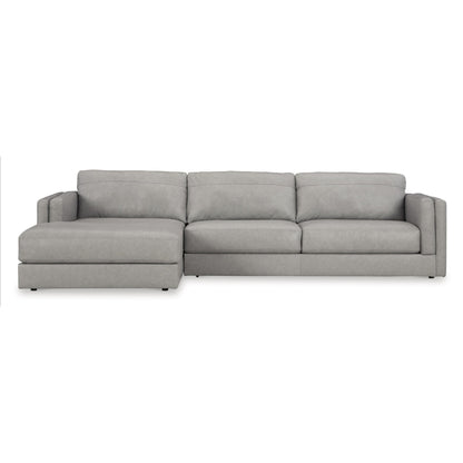 Signature Design by Ashley Amiata 57404S1 2 pc Sectional with Chaise - American Furniture of Slidell