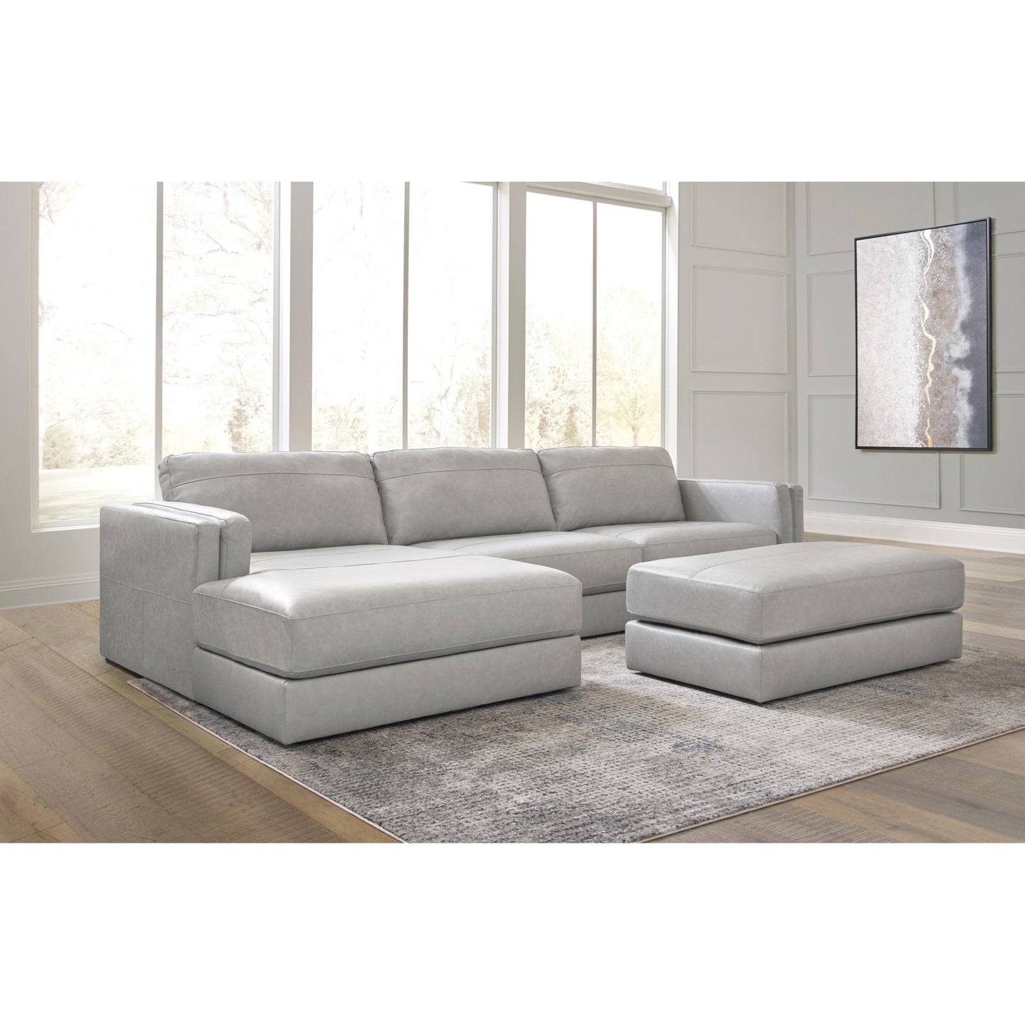 Signature Design by Ashley Amiata 57404S1 2 pc Sectional with Chaise - American Furniture of Slidell