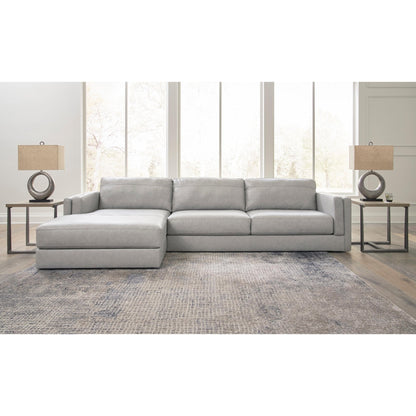 Signature Design by Ashley Amiata 57404S1 2 pc Sectional with Chaise - American Furniture of Slidell