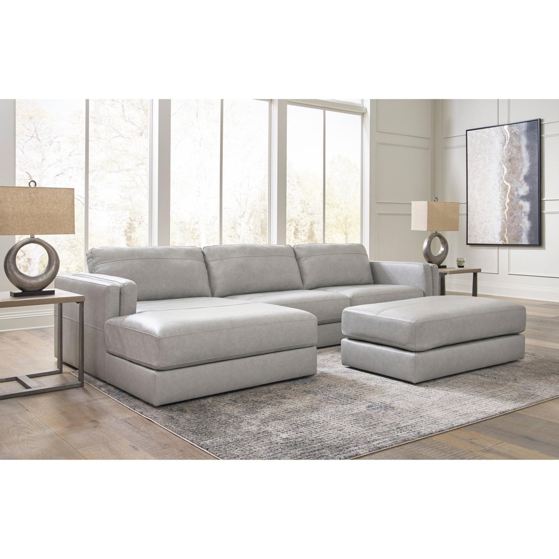 Signature Design by Ashley Amiata 57404S1 2 pc Sectional with Chaise - American Furniture of Slidell