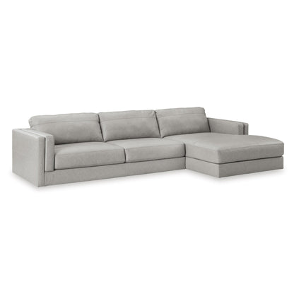 Signature Design by Ashley Amiata 57404S2 2 pc Sectional with Chaise - American Furniture of Slidell